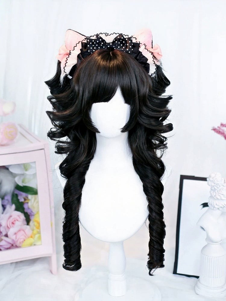 24-Inch Roman Curly Wig with Bangs - Dalao Home