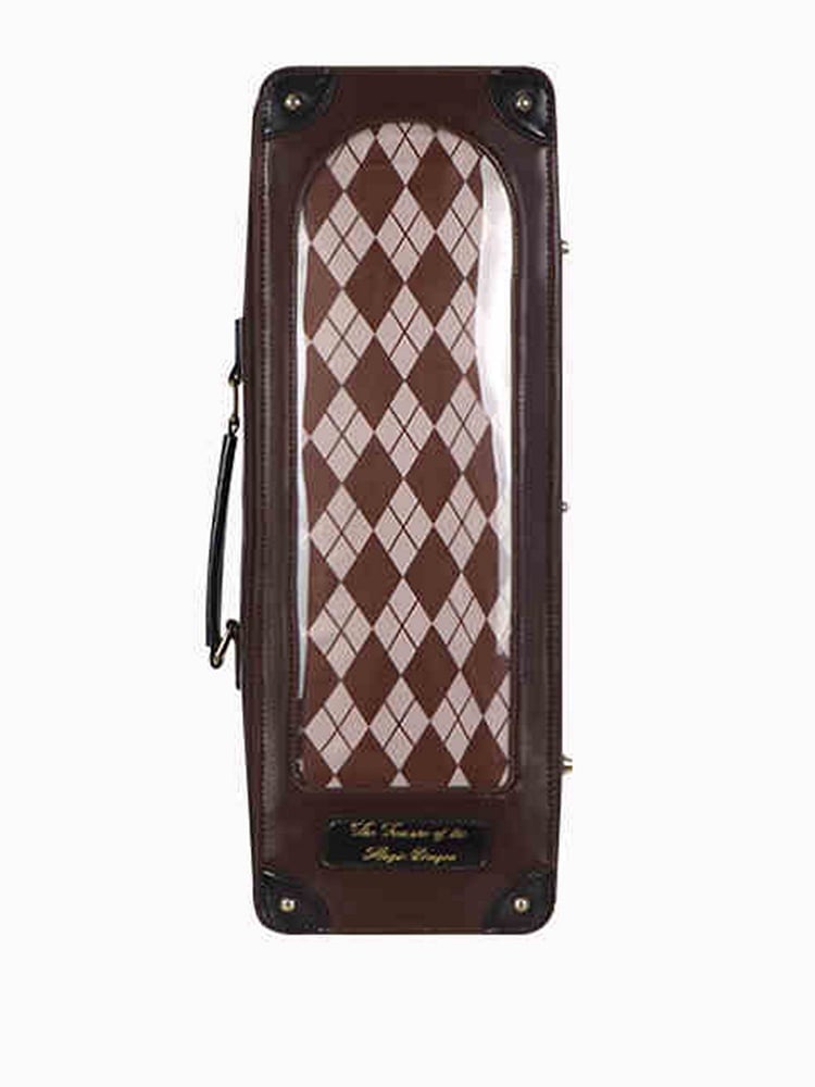 Muster BJD Tasche mit 1/4 Doll Diamond Scale Straps Zwei Braun