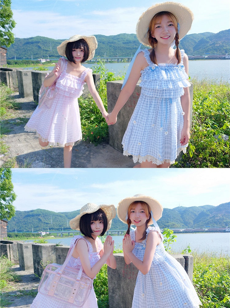 ピンク/ブラック シアー イタ トートバッグ