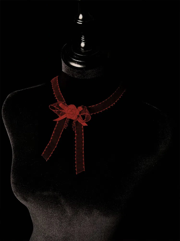 Rot Blau Choker Beige Schwarz / Lila