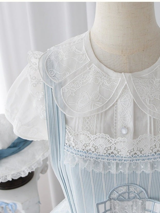 White Embroidered Lace Blouse - Liz Bird