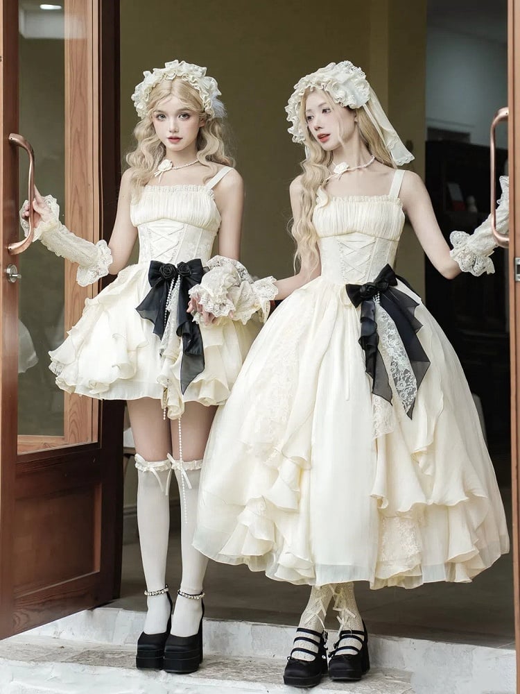 Hairband Beige Detachable Veil with