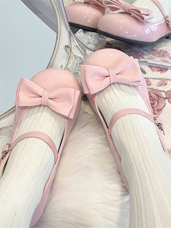 Color 4 in Bowknot Options Shoe Sweet Clips Lolita