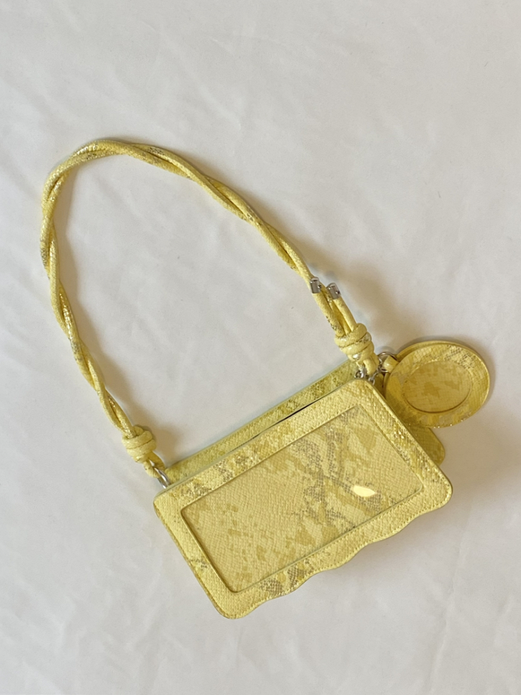 Snakeskin Bag 4 with Pattern Badge Colors Holder Shoulder