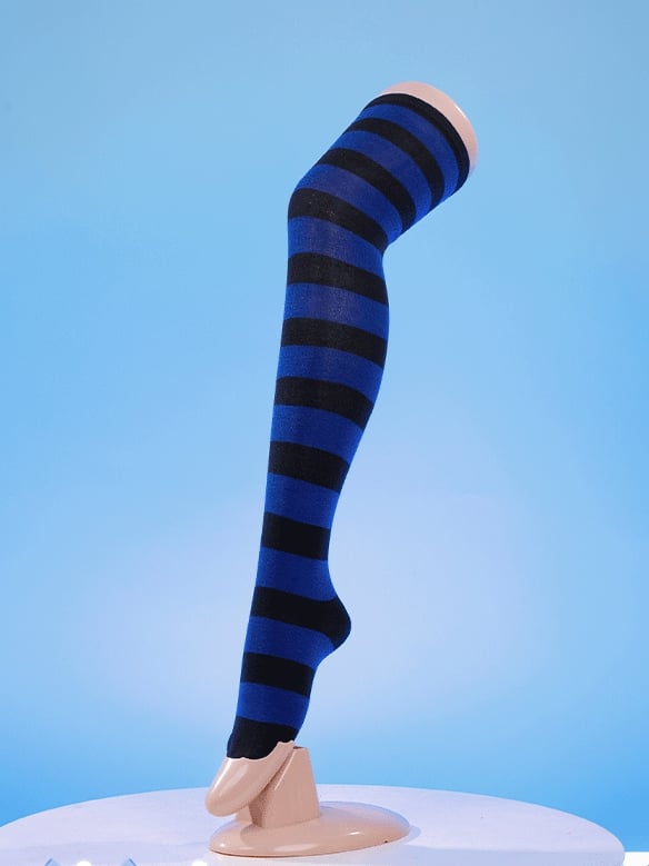 Höschen und Strumpf mit Strumpfhalter – Anarchy Schwarzes Kleid im Lolita-Stil, Cosplay-Kostüm