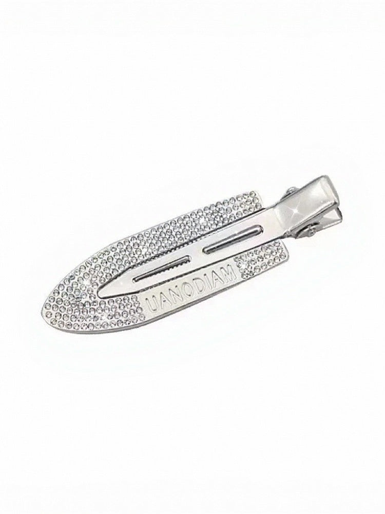 Silver Hairclip with Rhinestone Decorations - IVONA boutique