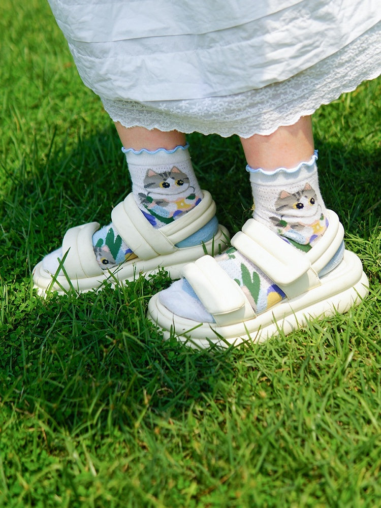 かわいいキティの花柄ソックスセット