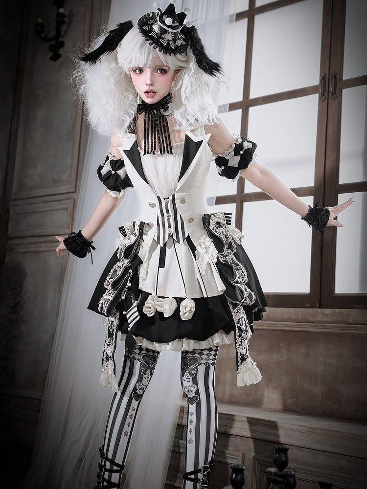 Lace Trim White Blouse for Lolita Style - Unknown Star