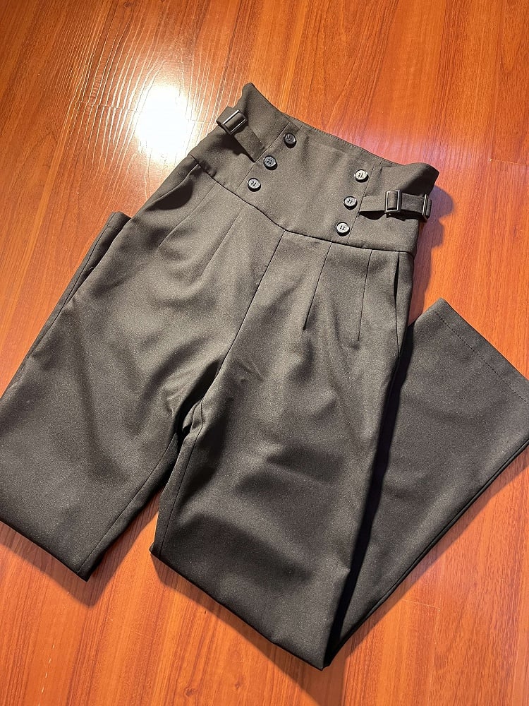 Schwarzes Korsett Taille Mode Gürtel Lolita Hose Ouji High