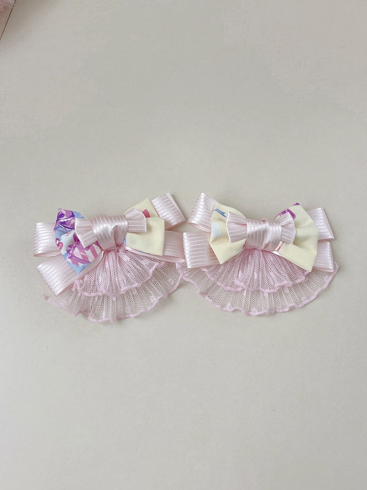 Hairclip Pink / Bowknot Yellow
