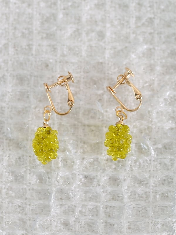 Ear Clips Lolita Grape Lively Crystal Purple/Green