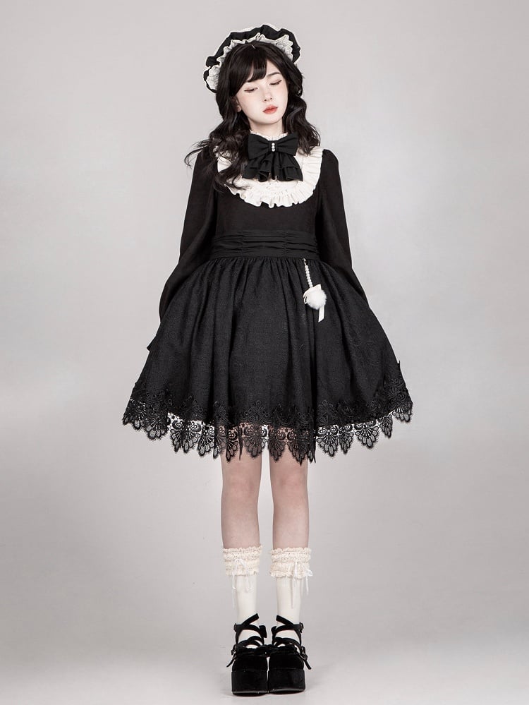 Black Bowknot Brooch Bowtie