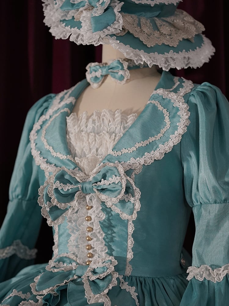 赤/緑の蝶結びチョーカー