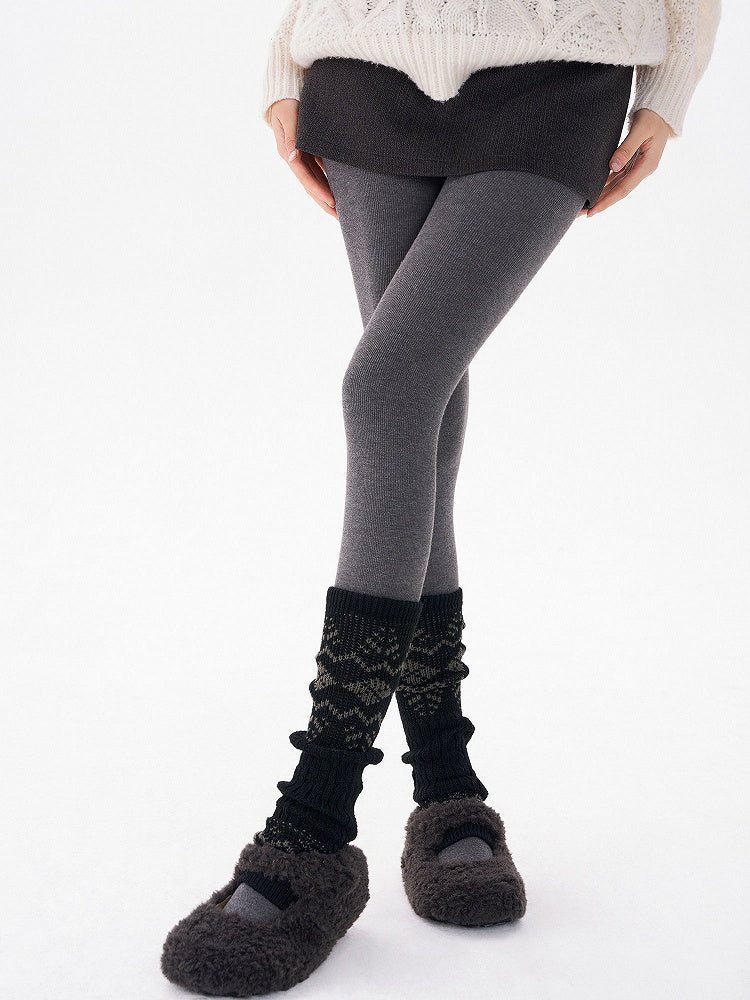 Fair Knit 4-Color Isle Footless Warmers Leg