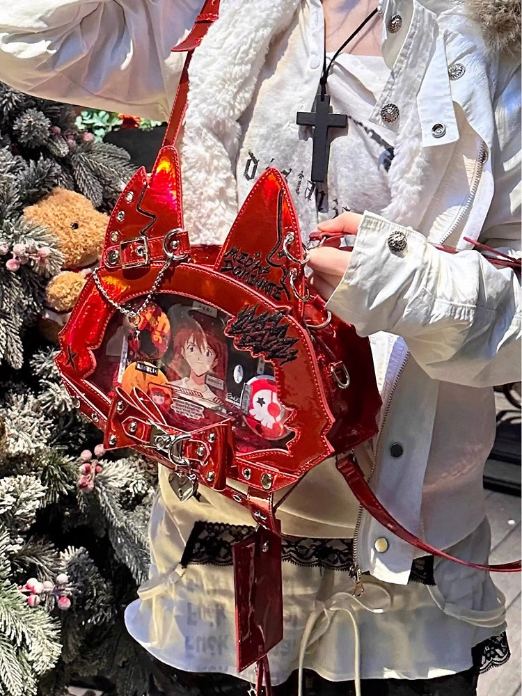 Red Straps Shoulder PU