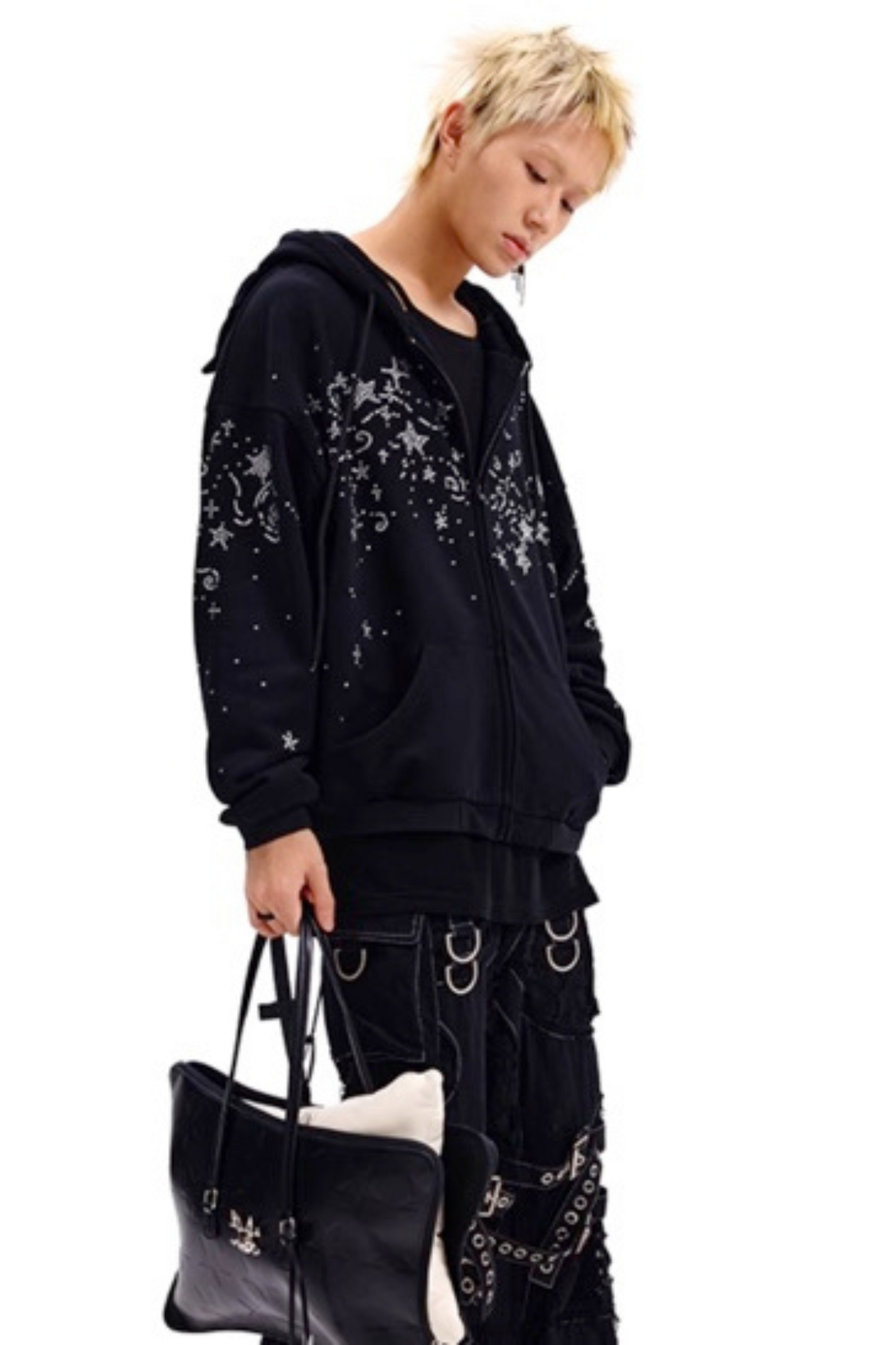 Kapuzenpullover Sternensweatshirt Diamant