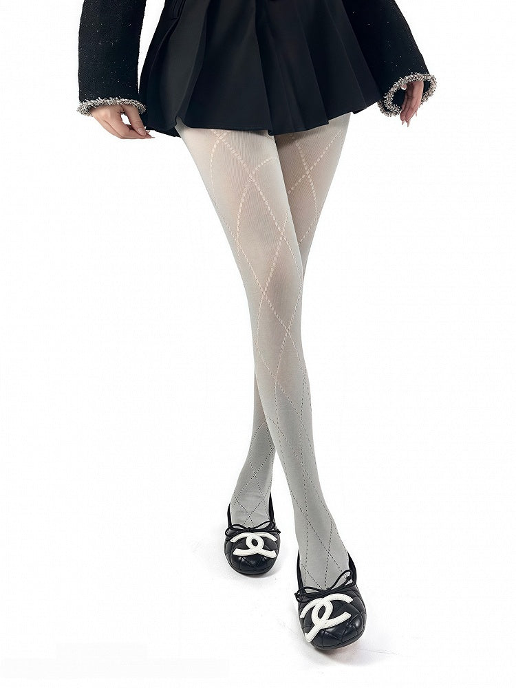 Colors Retro 4 Diamond Tights Pattern