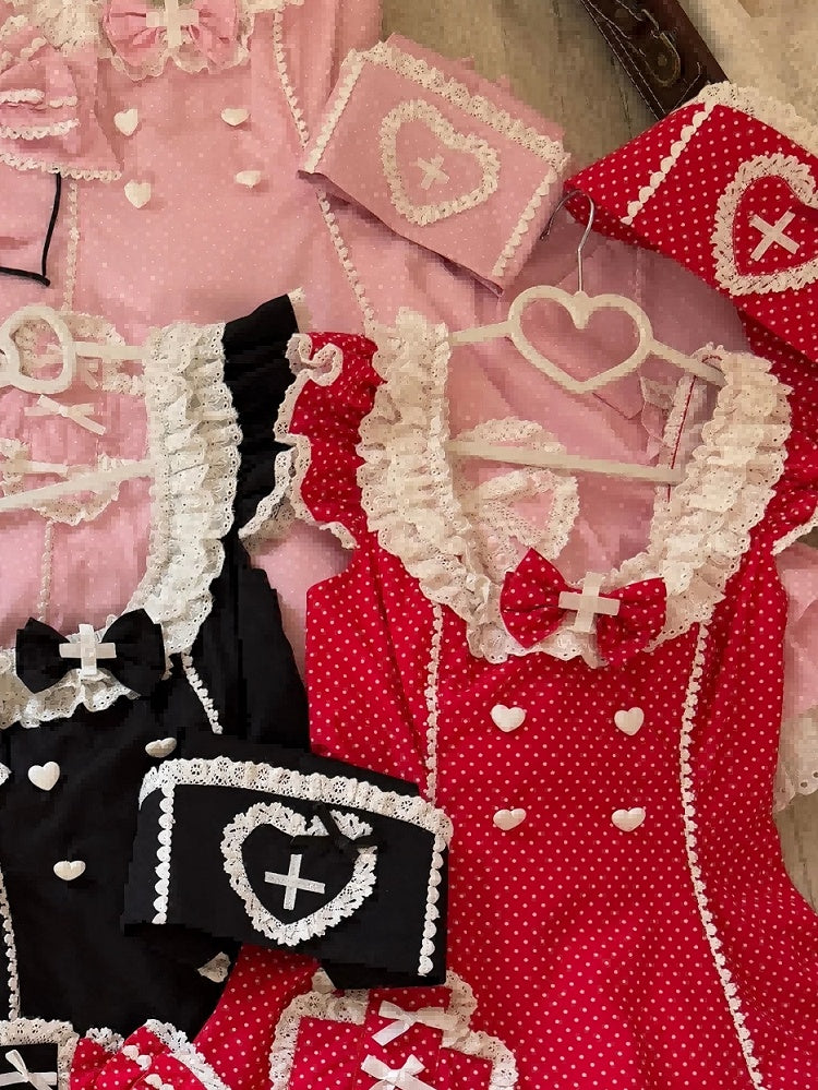 Pink Black Hat / Red Nurse Blue