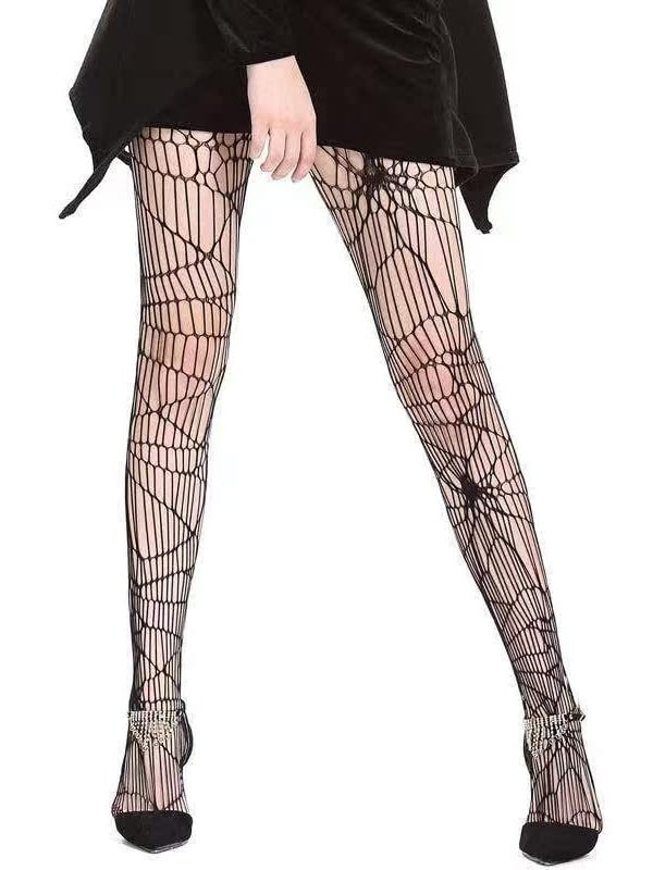 Spider Gothic Web Hollow-out Tights