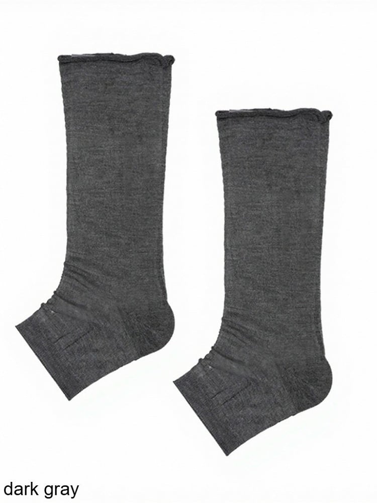 4-Color Solid Semi-sheer Half Palm Ankle Socks - ModaSwings
