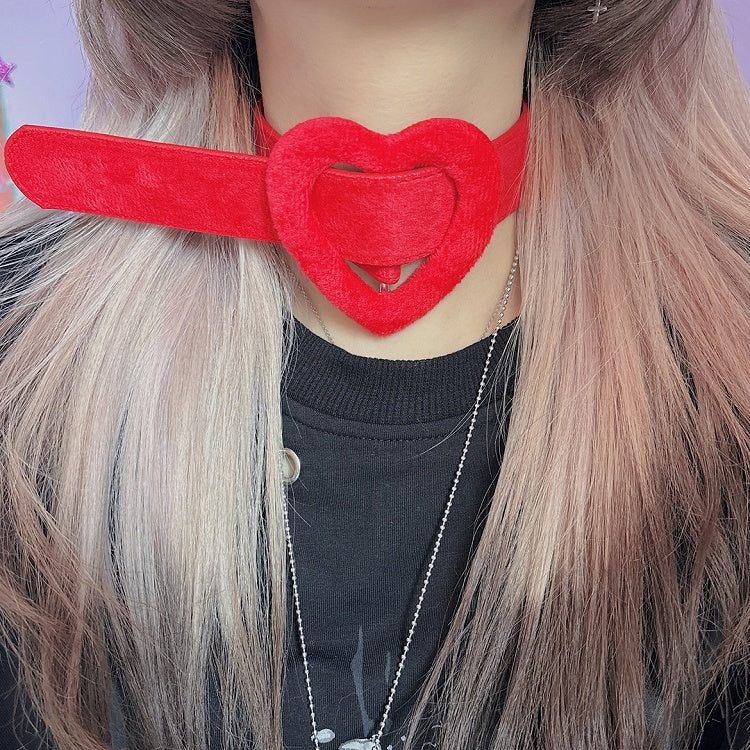 Choker Herz Rot