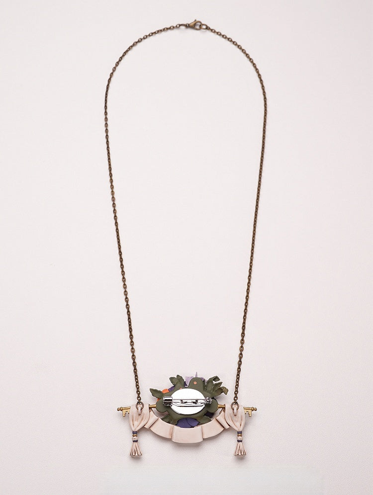 Pansy Pendant Lolita Necklace