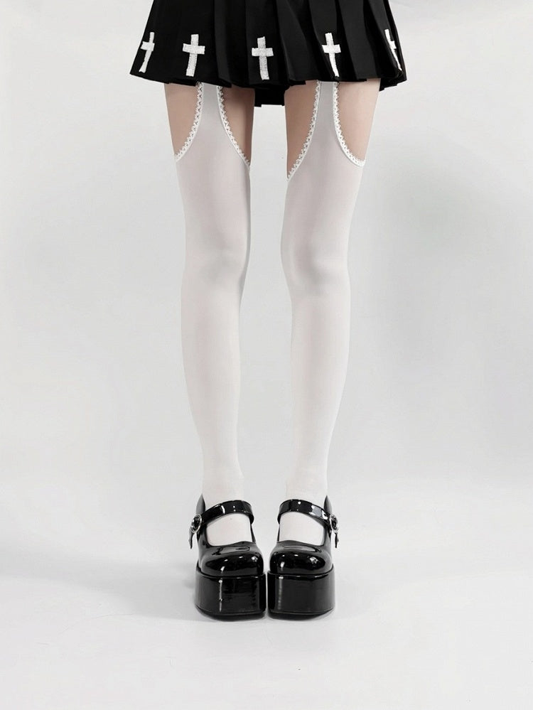 Collants minimalistes à découpes - Île d'Alcatraz