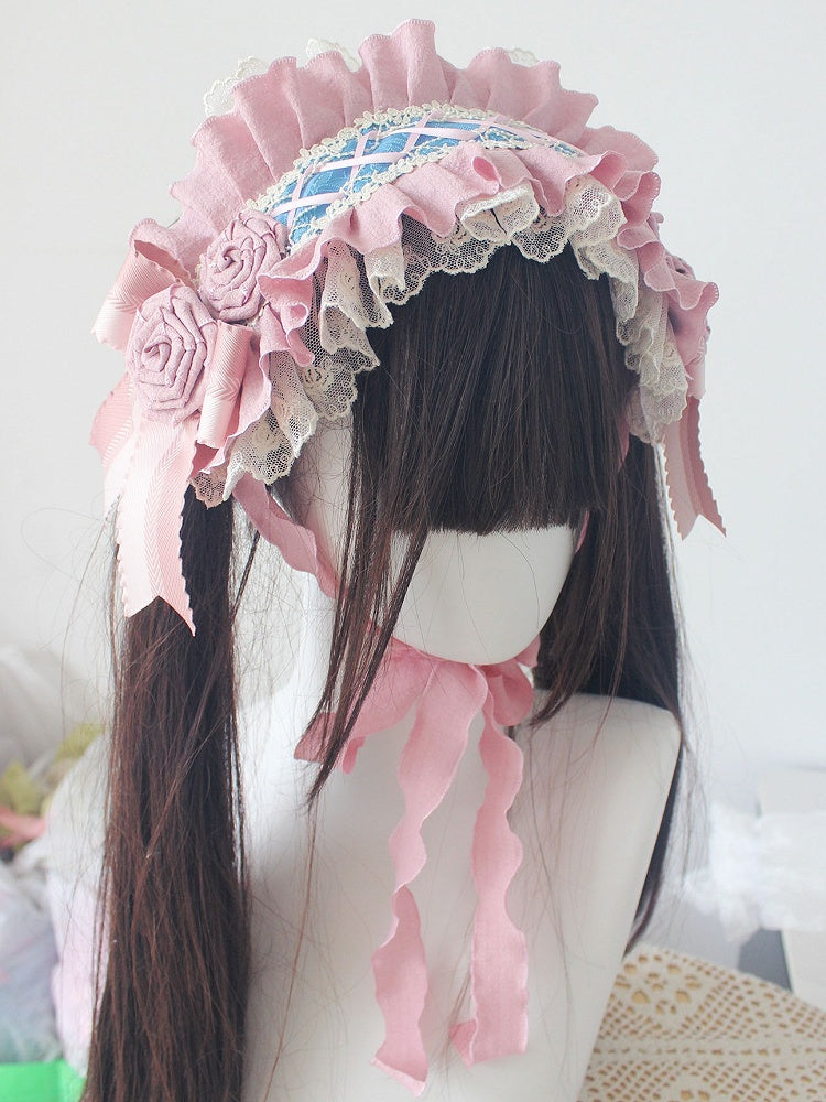 Details 7 Options Color Ruffled Bowknot Design Hairband Floral