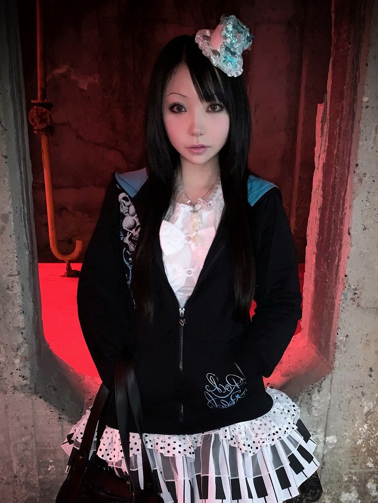 Decorated with Hat Bowknots Mini White Green