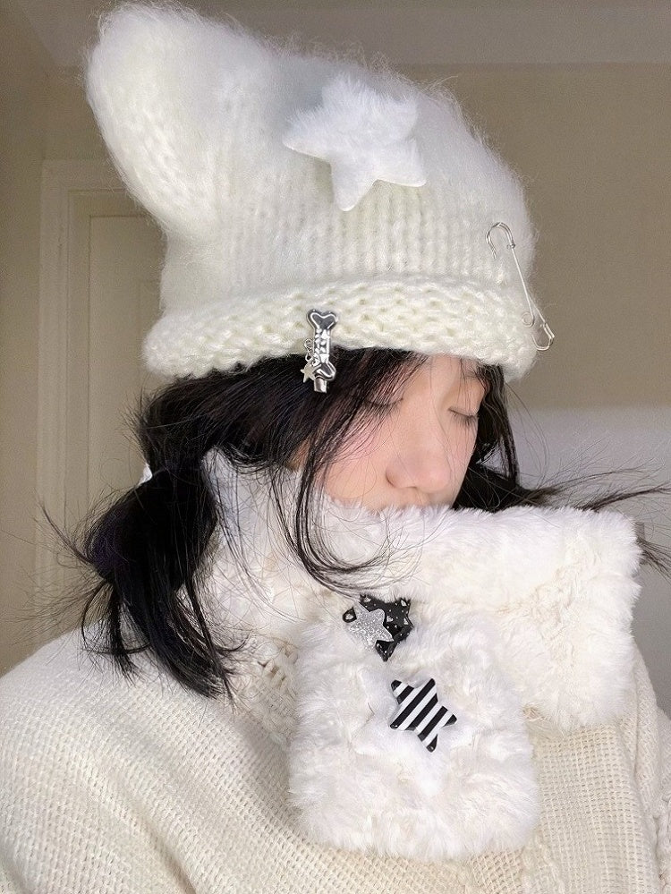 Bone Hairclip with Paw Print in Two Colors - IVONA boutique
