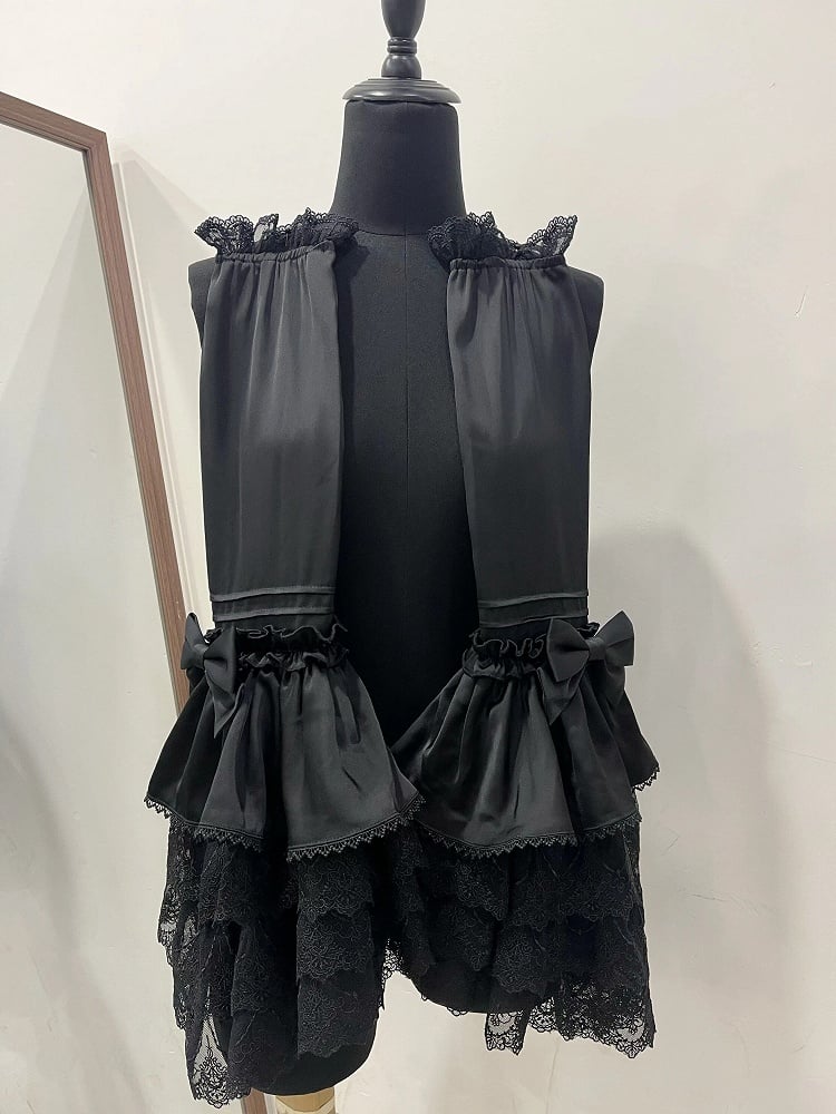 with Lolita Black Blouse Wings Gothic Sleeves Collar Bat Detachable
