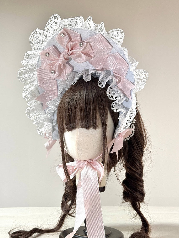 Accents) (Lace Multi-Color Set Lolita Crystal Bonnet
