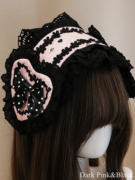 Hairband with Options Floral Heart Trim Lolita Lace Sweet and Applique – 5 Color