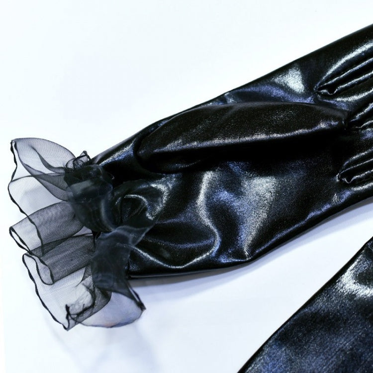 レーストリムゴシックブラックサイバーパンクグローブ