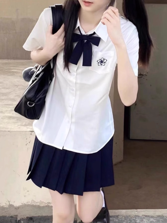 Blue Pleated Legnth JK /55CM Uniform 39CM Dark Skirt