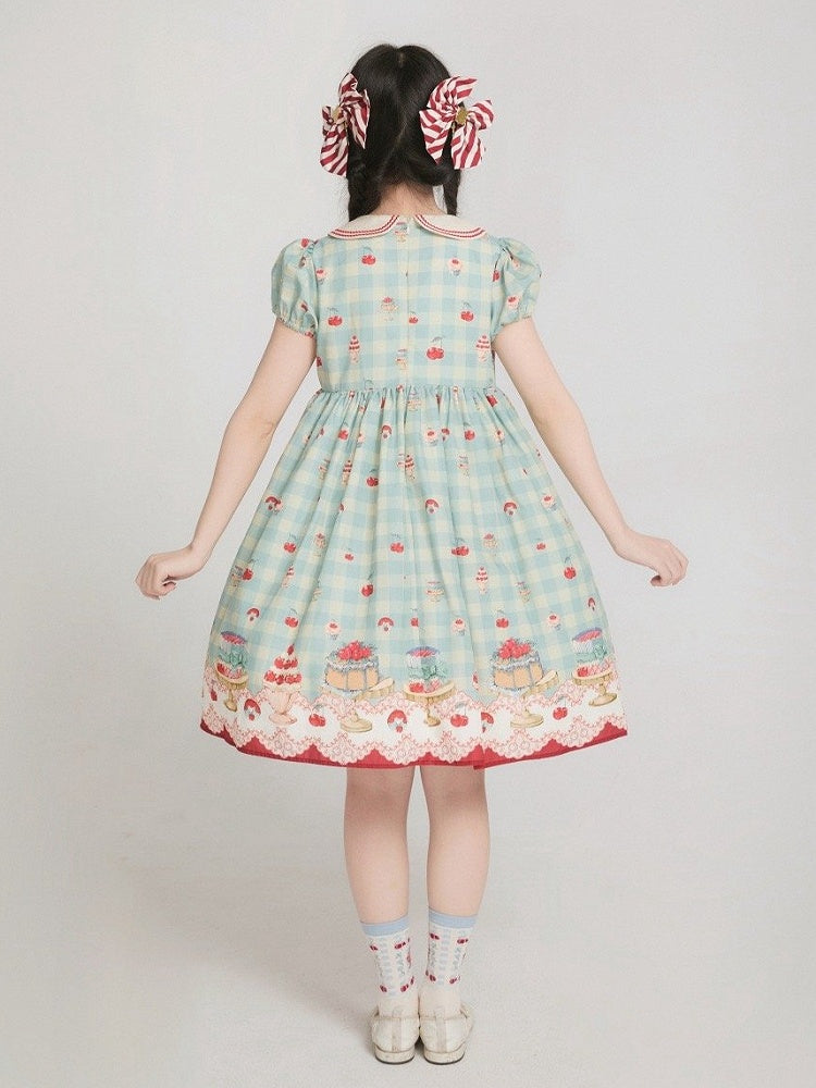 Rot gestreifte Haarspange mit Schleife