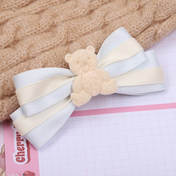 Bear Decoration 4 Sweet Options Lolita Bowknot Hairclip