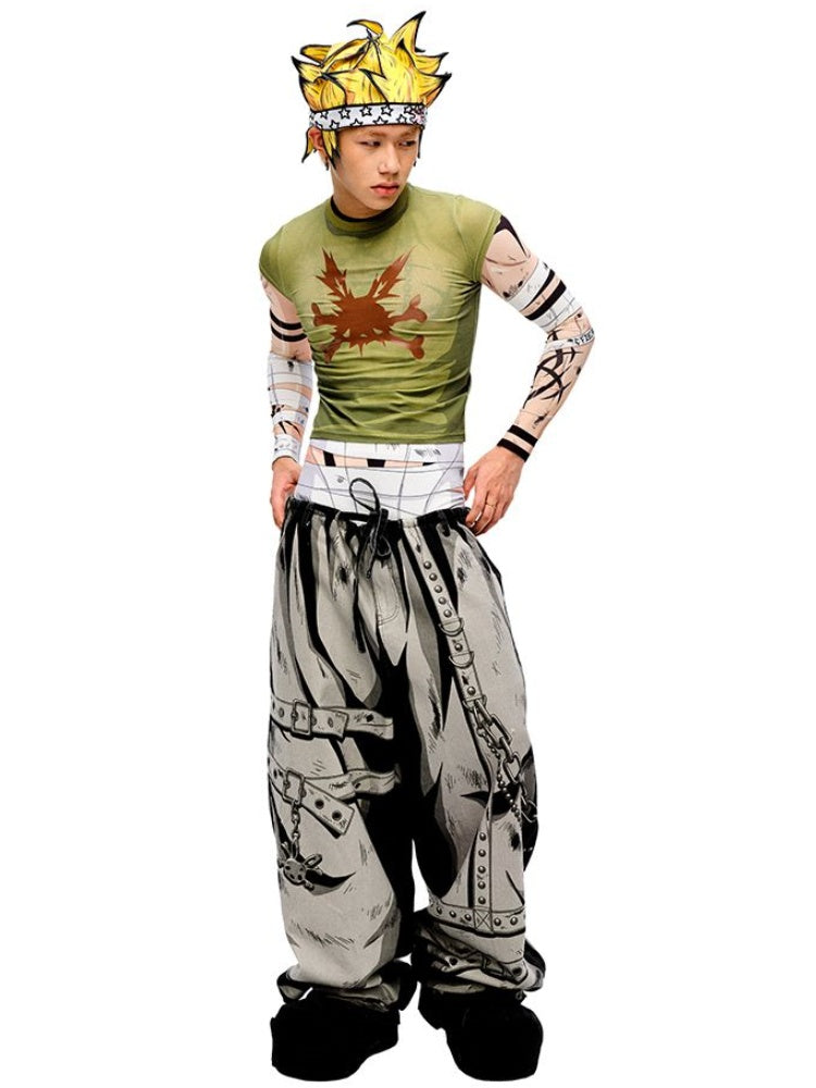 Orange/Yellow Cartoon Short Hair Hat