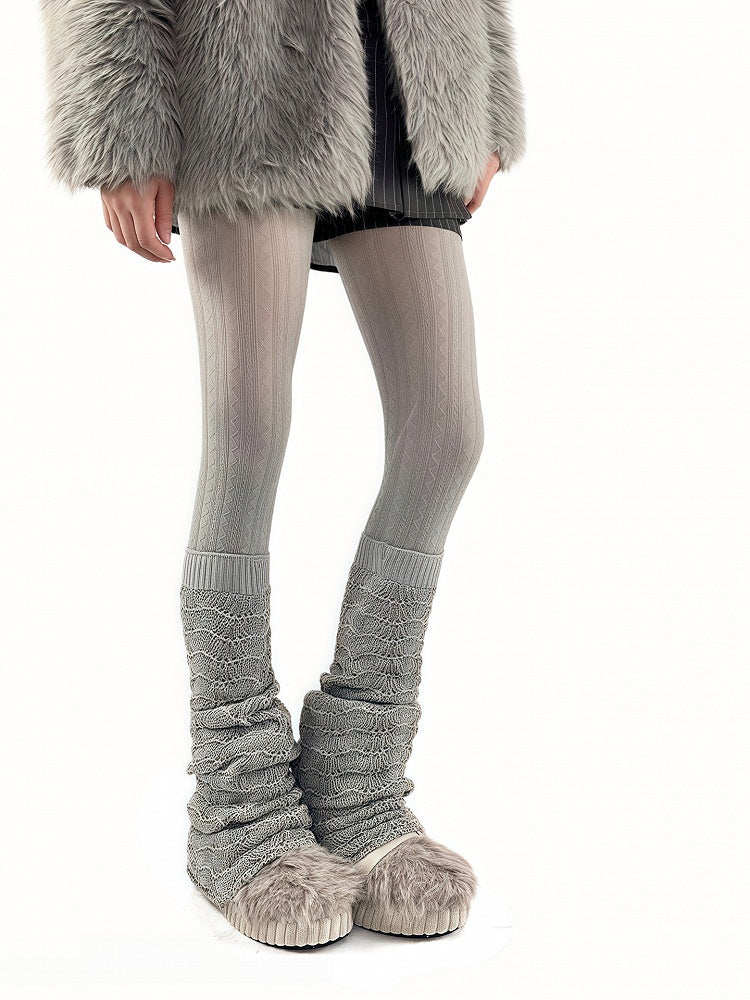 Colors Shimmer Warmers Leg Flared Water 3 Wave Thread