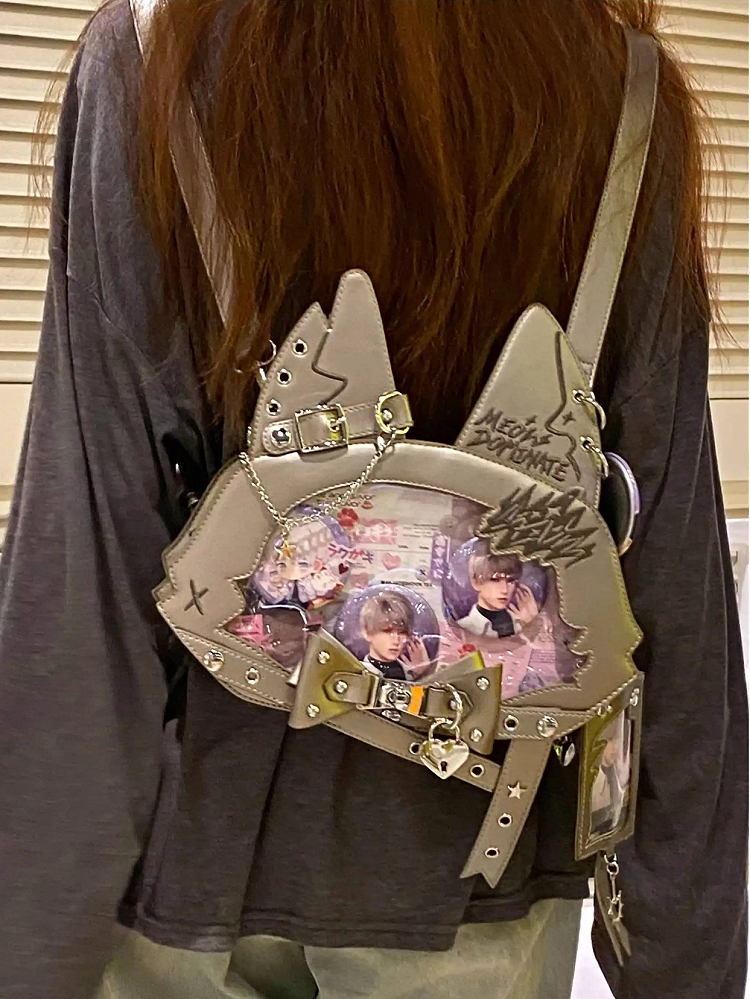 PU Straps Shoulder Gray