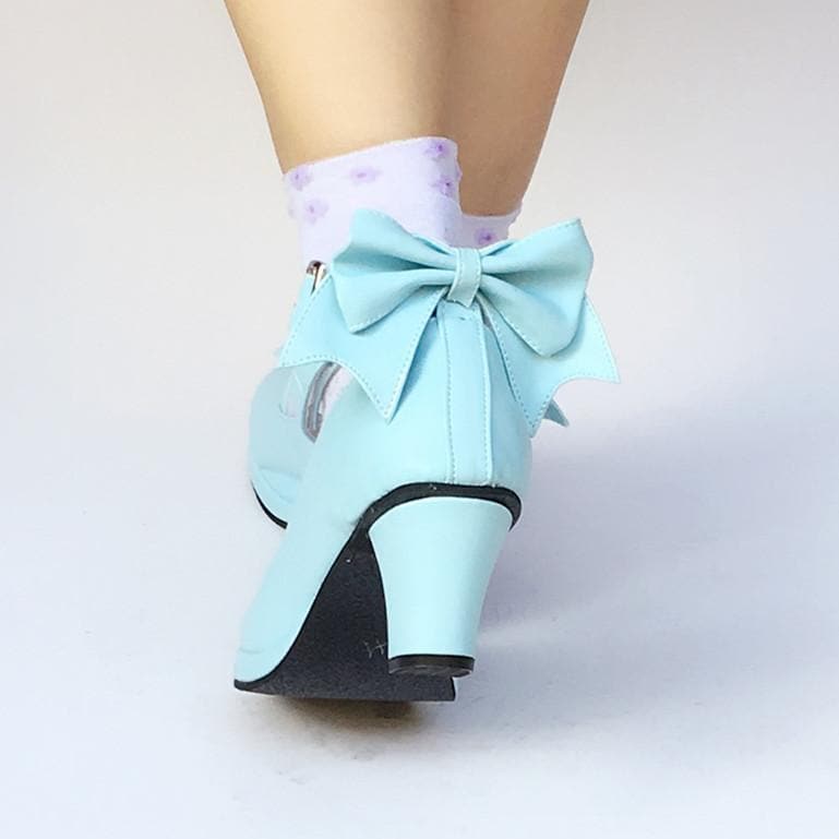 Made Custom Shoes Bow SP168138 Blue Lolita Baby