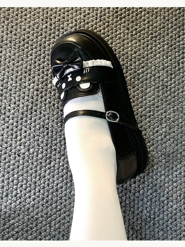 Style Design Bear JK Preppy - Shoes PU with Leather