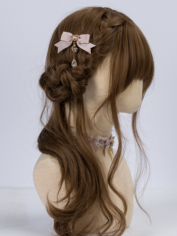 Star-Moon 5 Inspired Clips Rhinestone Bow Jirai Colors Kei Hair with Charms