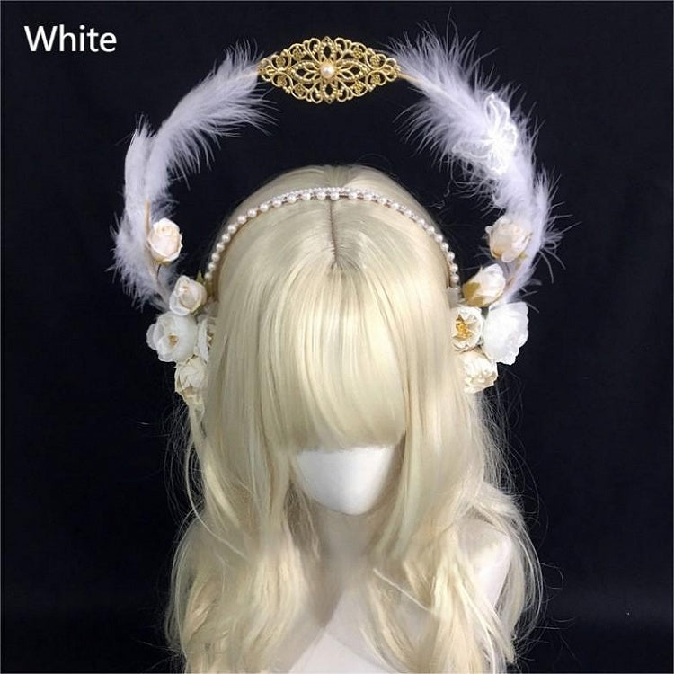 Decorated Beads Floral Feather 5 Options KC Design