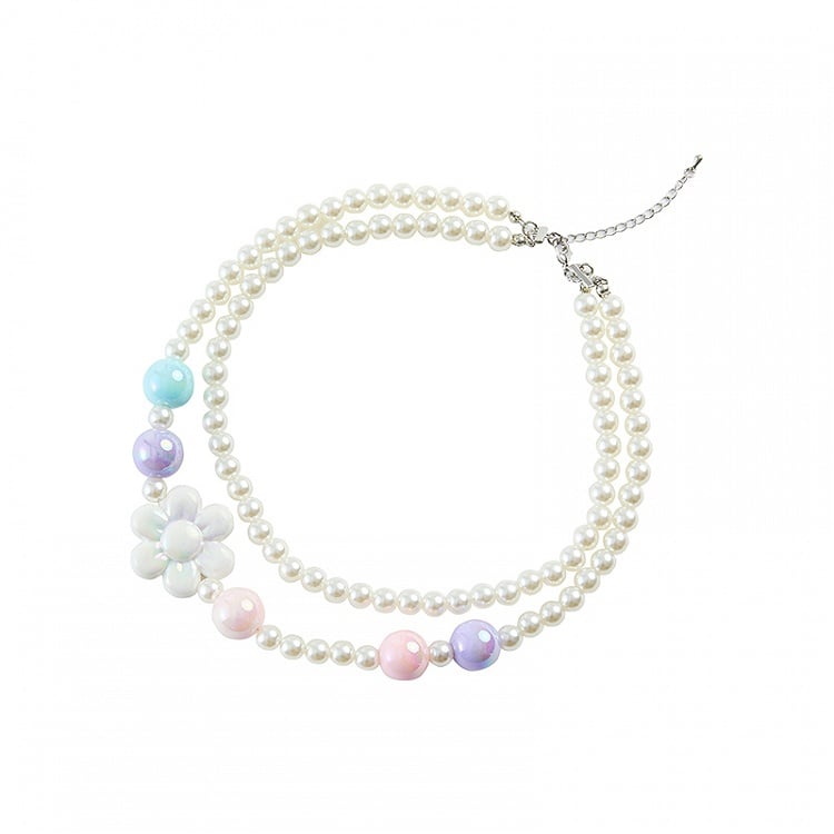 Pastel Color Beaded Necklace