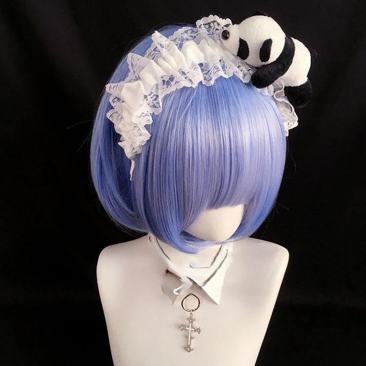 Lace with Trim Black/White KC Panda