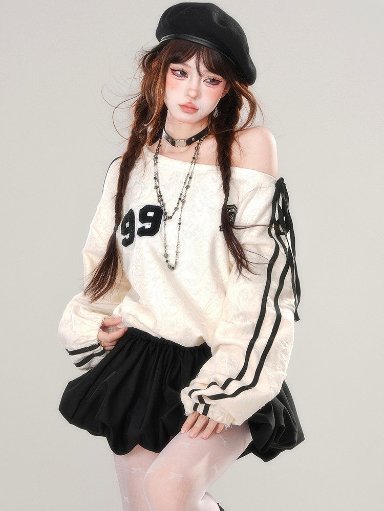 Neckline Patchwork Skirt Dress Design Asymmetrical Bubble Apricot