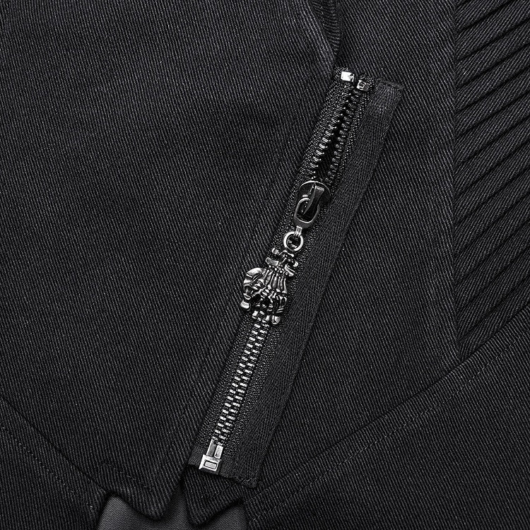 Black Visual Heavy-processed Punk Coat