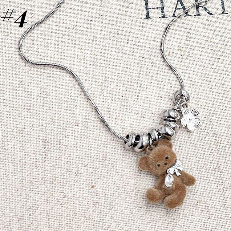 ライトコーヒーテディネックレス/リング