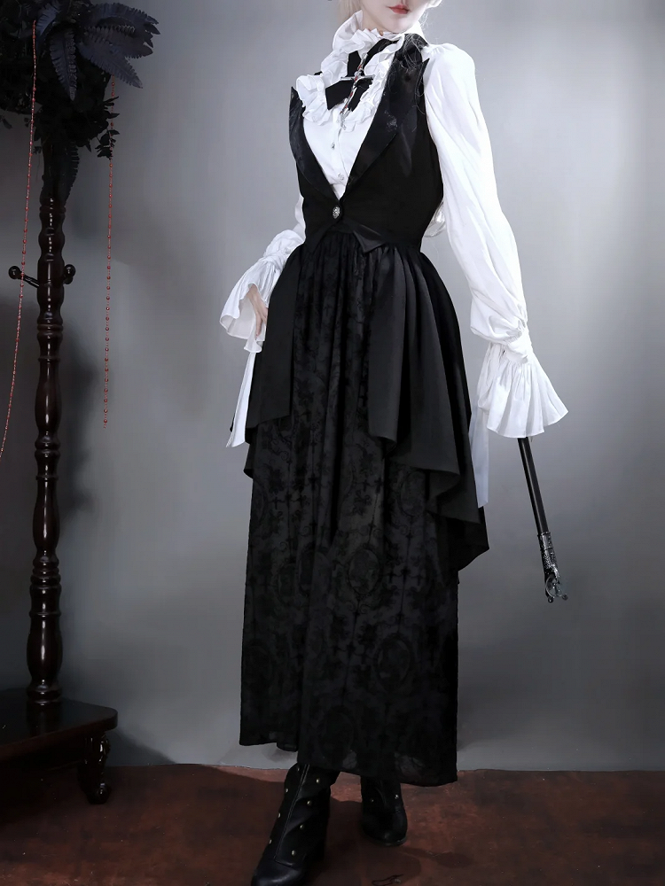 Black Skirt Lolita Elegant Long Gothic